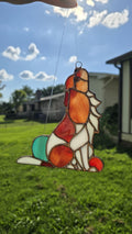 Custom Handcrafted Stained Glass Pet Portrait