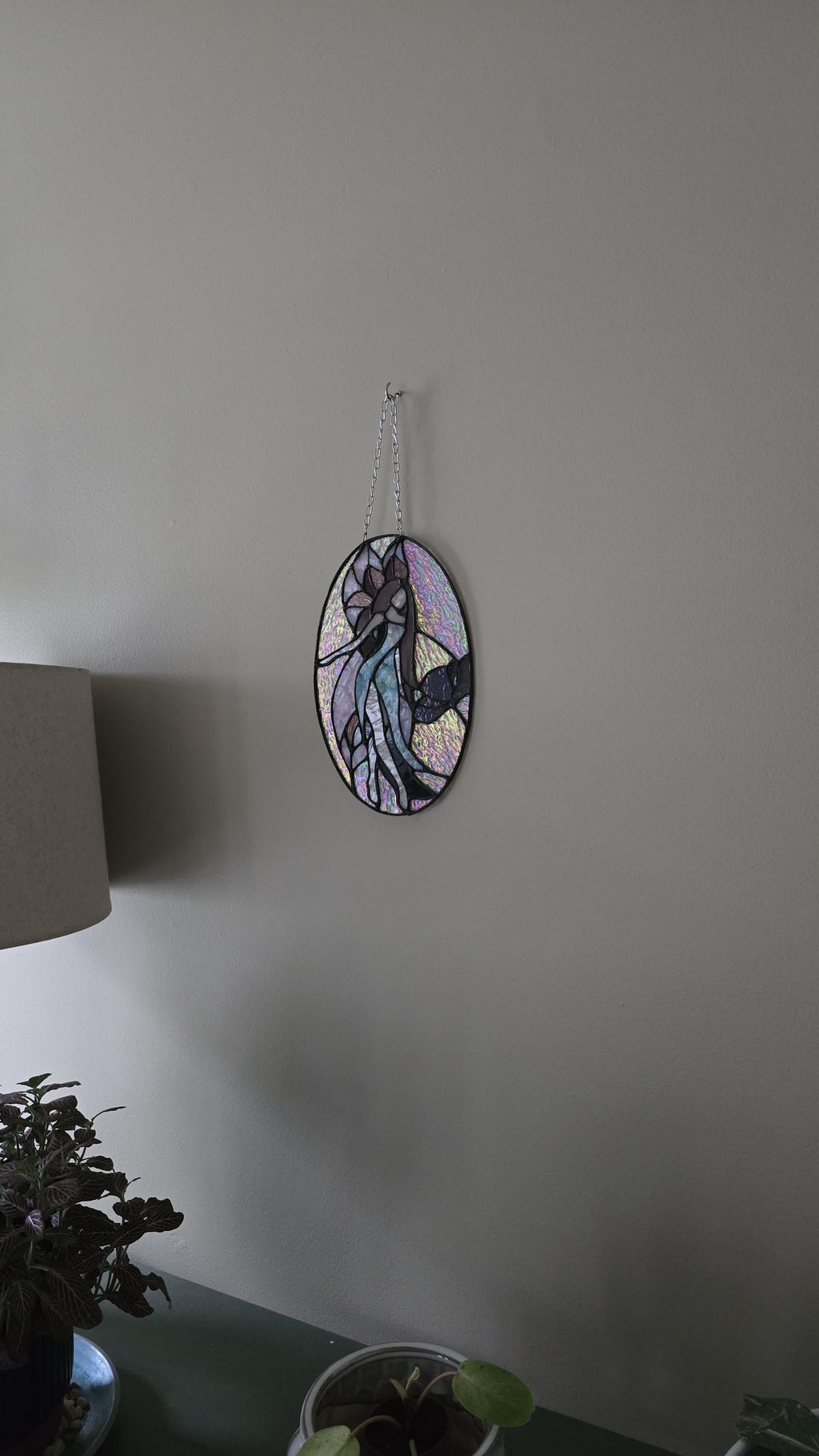 Handcrafted Stained Glass Fairy Sun Catcher Made to Order