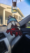 Handcrafted Stained Glass Hermit Crab Sun Catcher