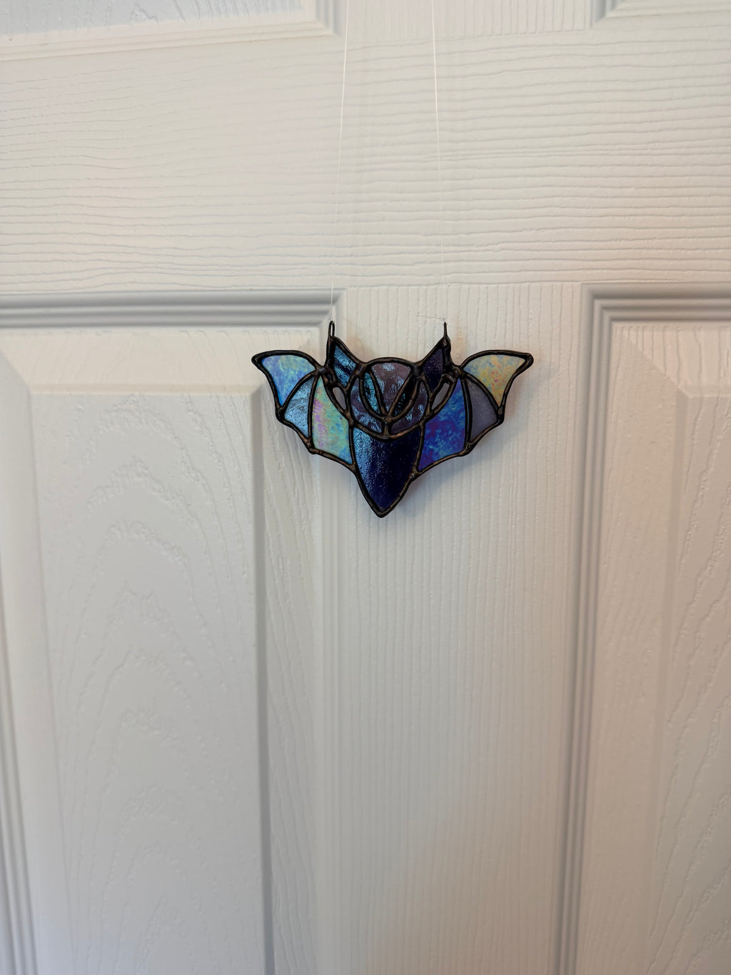Custom Stained Glass 4.5" Bat Suncatcher
